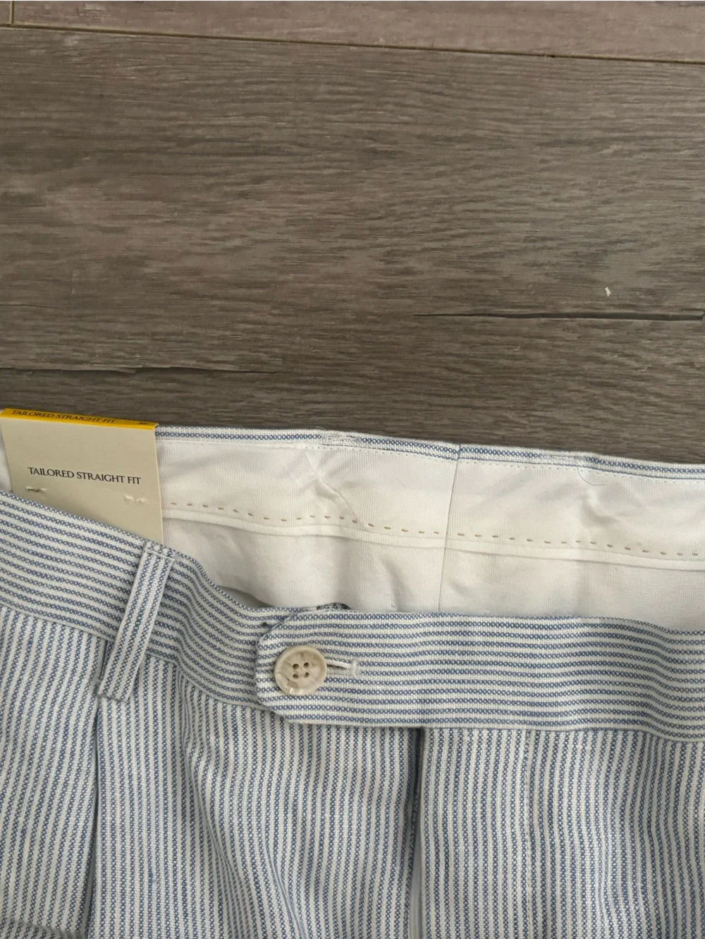 Banana Republic Light Blue Pinstripe Dress Pants
